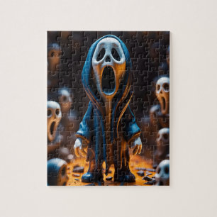 Schreeuw thema figuur puzzel
