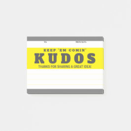 Schreeuw uit kudos grote idee erkenning award post-it® notes