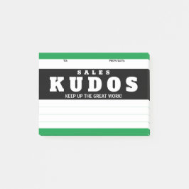 Schreeuw uit Kudos verkoop geweldige werk erkennin Post-it® Notes
