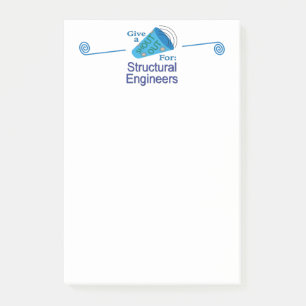 Schreeuw uit voor structurele ingenieurs post-it® notes