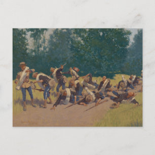 Schreeuw van granaatscherven op San Juan Hill Briefkaart