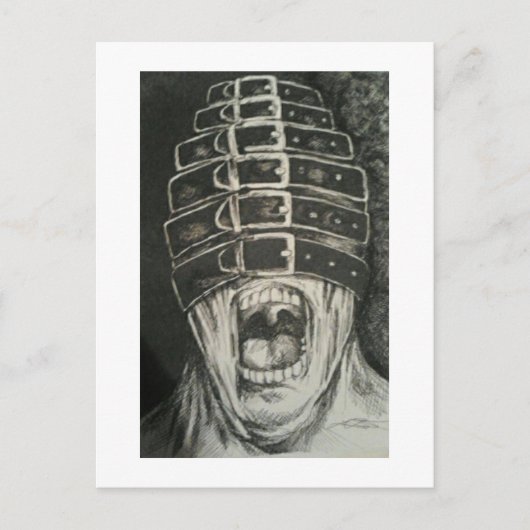 schreeuwen briefkaart (Voorkant)