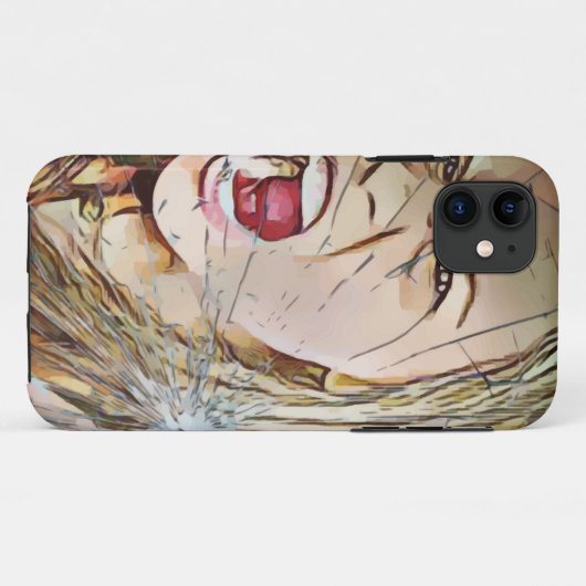 schreeuwen, meisje, meisjes, schreeuwend meisje, g Case-Mate iPhone case (Achterkant (horizontaal))