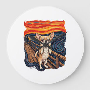 Schreeuwende Chihuahua Hond Schreeuw Brug_1 Grote Klok