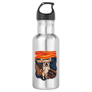 Schreeuwende Chihuahua-hond Schreeuwbrug_1 Waterfles