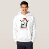 Schreeuwende Geit een Claus Kerstmis Hoodie (Voorkant volledig)