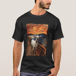 Schreeuwende Geit Meme Geit Schreeuw Schilderij Vi T-shirt