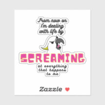 Schreeuwende kaketoe met tekst