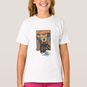 Schreeuwende Kat Grappige Parodie Kinderen T-shirt