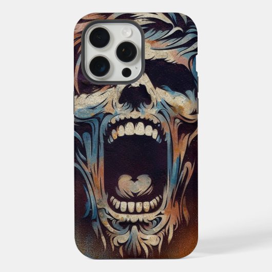 Schreeuwende Zombie iPhone Hoesje (Achterkant)