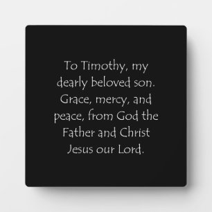 Schrift 2 Timothy 1 2 Fotoplaat