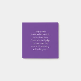 Schrift 2 Timothy 4 1 Post-it® Notes