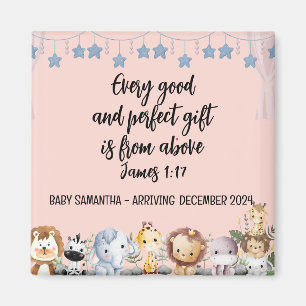 Schrift Baby Meisje Aankondiging Magneet Goed Gift