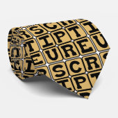 Schrift, bijbelstudie stropdas (Opgerold)