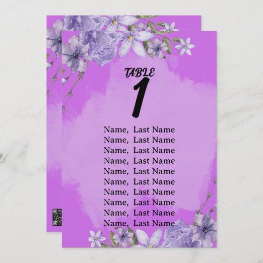 Schrift bruiloft zitgrafiek Kaart (Voorkant / Achterkant)