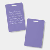 Schrift Citaat 1 John 1 9 Badge (Front & Back)