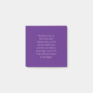Schrift Isaiah 51 1 Post-it® Notes