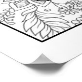 Schrift kleur me  poster (Hoek)