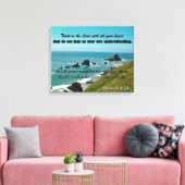 Schrift Kunst uit Spreuken 3:5-6 Groot Canvas Afdruk (Insitu (Woonkamer))