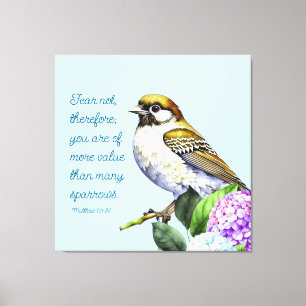 Schrift Mattheüs 10:31 Canvas Afdruk