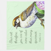 Schrift Mattheüs 10:31 Fleece Deken (Voorkant)