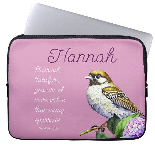 Schrift Mattheüs 10:31 Laptop Sleeve (Voorkant)