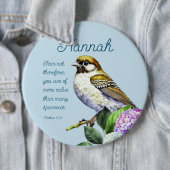 Schrift Mattheüs 10:31 Ronde Button 6,0 Cm (In situ)