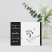 Schrift met origineel ontwerp afbeelding briefkaart (Staand voorkant)