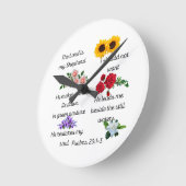 Schrift met ronde acrylwandklok ronde klok (Hoek)