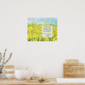 Schrift Mosterdzaad Lukas 13 Bijbelvers Poster (Keuken)