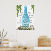 Schrift Poster Psalm 56:8 (Keuken)