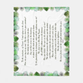 Schrift, psalm 11, Bijbelversie, Fleece Deken (Voorkant)