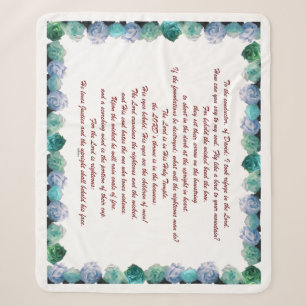 Schrift, psalm 11, Bijbelversie, Sherpa Deken