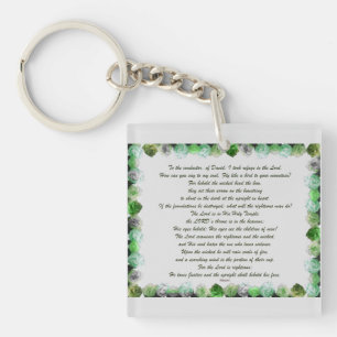 Schrift, psalm 11, Bijbelversie, Sleutelhanger