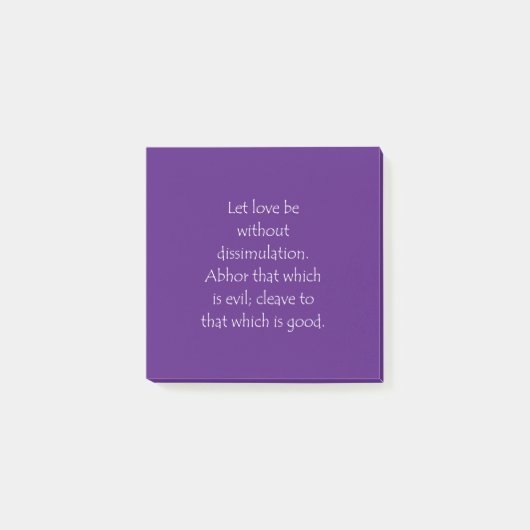 Schrift Romans 12 9 Post-it® Notes (Voorkant)