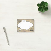 Schrift Rustic Speech Bubble Monogram Post-it® Notes (Kantoor)