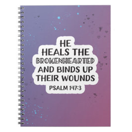 Schrift van de Dag Psalm 147:3 Notitieboek