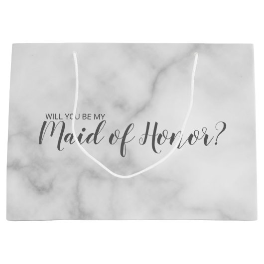 Schrift van het Elegant Marble Groot Cadeauzakje (Voorkant)