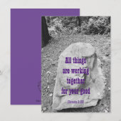 Schrift van het Flat Wenskaart van de Aanmoediging (Voorkant / Achterkant)