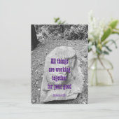 Schrift van het Flat Wenskaart van de Aanmoediging (Staand voorkant)