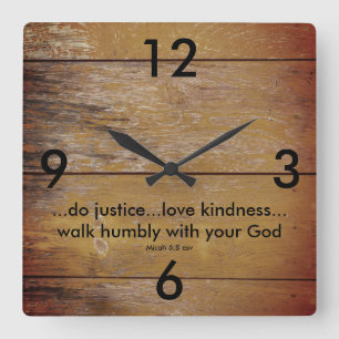 Schrift Vierkante Klok