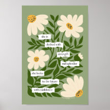 Schriftcitaat Inspirerend Groene Bloemenbijbel