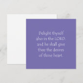 Schriftcitaat Psalmen 37 4 Kaart (Voorkant / Achterkant)