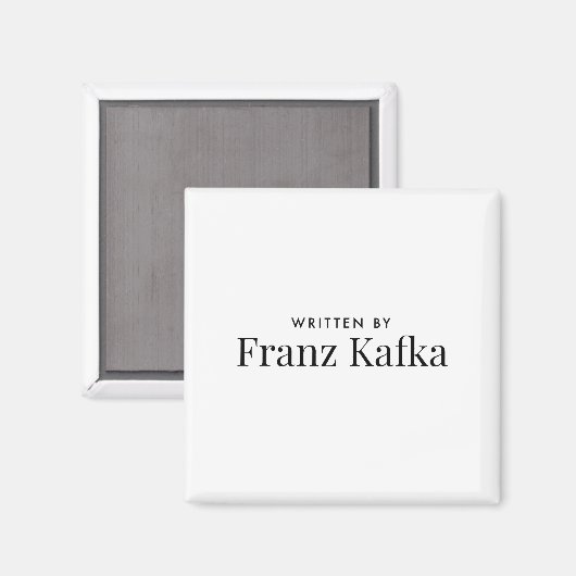 Schriftelijk door Franz Kafka Magneet (Voorkant / Achterkant)