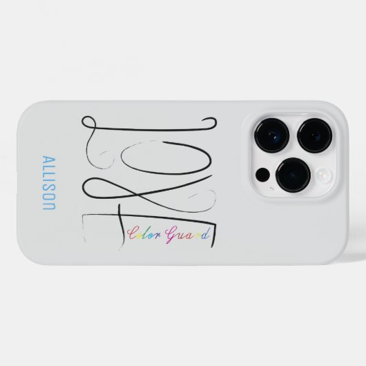 Schriftelijk liefdeskleurenontwerp Case-Mate iPhone case (Achterkant (horizontaal))