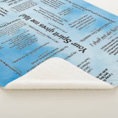 Schriftelijke scripts - Blauwe wolken Sherpa Deken (3/4)