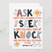 Schriftkaart Bijbel Matteüs 7:7 (Voorkant / Achterkant)