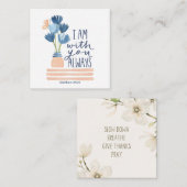 schriftkaart contactkaartje (Voorkant / Achterkant)