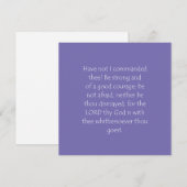 Schriftuur citaat Jozua 1 9 Kaart (Voorkant / Achterkant)