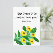 Schriftuurlijke bedankkaart (Staand voorkant)